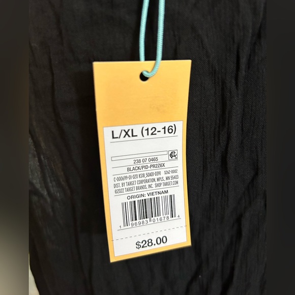 Women's Sleeveless Cover Up Maxi Duster - Kona Sol Black L/XL 12-16 - Picture 5 of 7